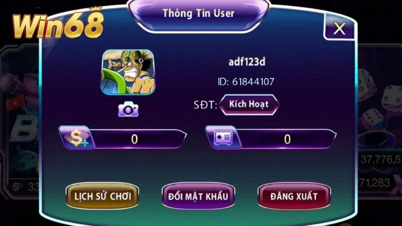 Nếu nhập chuẩn dữ liệu đăng nhập, hệ thống sẽ chuyển bạn đến trang quản lý acc cá nhân