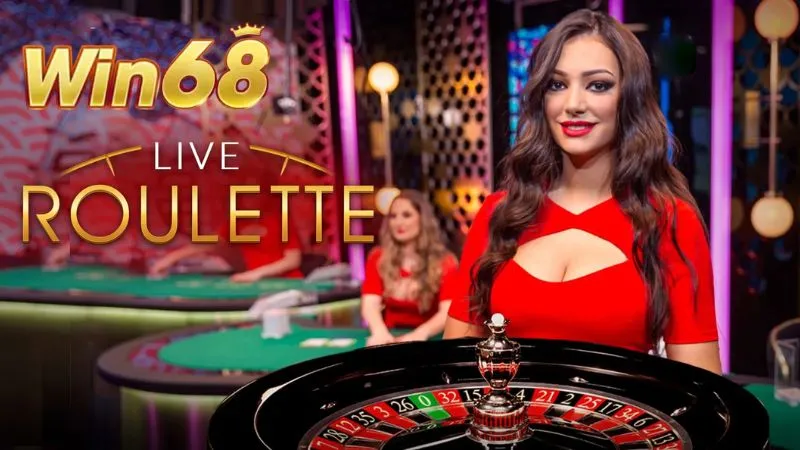 Không gian casino nhộn nhịp được Win68 live trực tiếp để các thành viên tham gia đặt cược