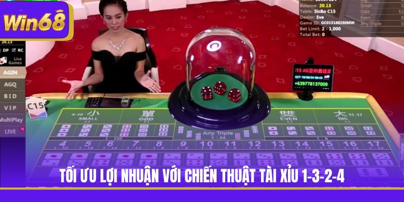 Tối ưu lợi nhuận với chiến thuật Tài Xỉu 1-3-2-4