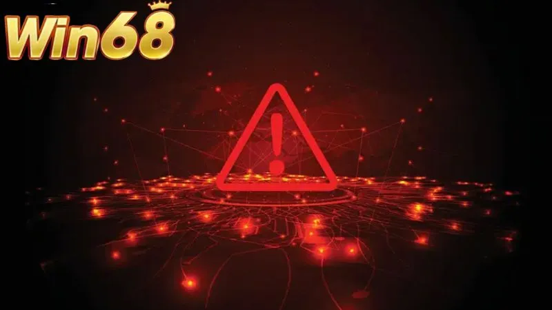 Hệ thống sẽ thông báo ngay khi tài khoản có dấu hiệu vi phạm điều khoản điều kiện Win68